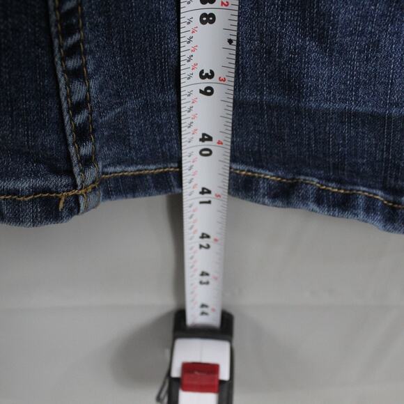 We The Free People Jeans 25 Dream Lover Flare Bell Bottoms Blue Boho Festival - Picture 15 of 16